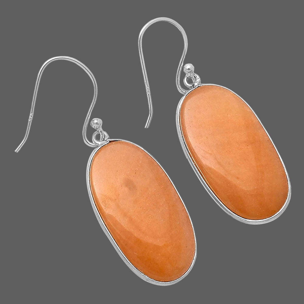 Natural Orange Aventurine Earrings E-1001 SDE78539