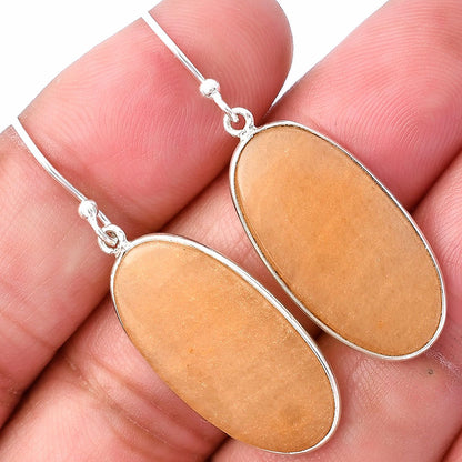 Natural Orange Aventurine Earrings E-1001 SDE78544