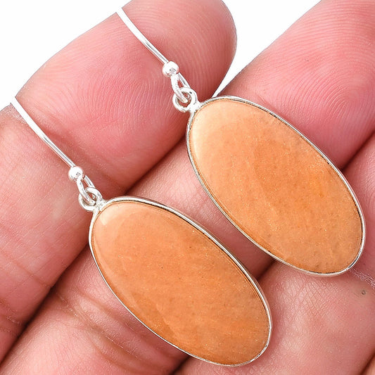 Natural Orange Aventurine Earrings E-1001 SDE78545