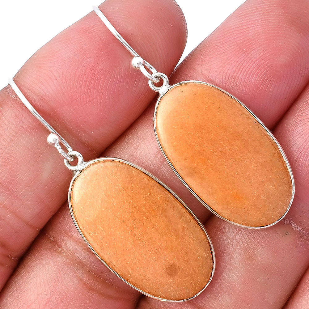 Natural Orange Aventurine Earrings E-1001 SDE78547