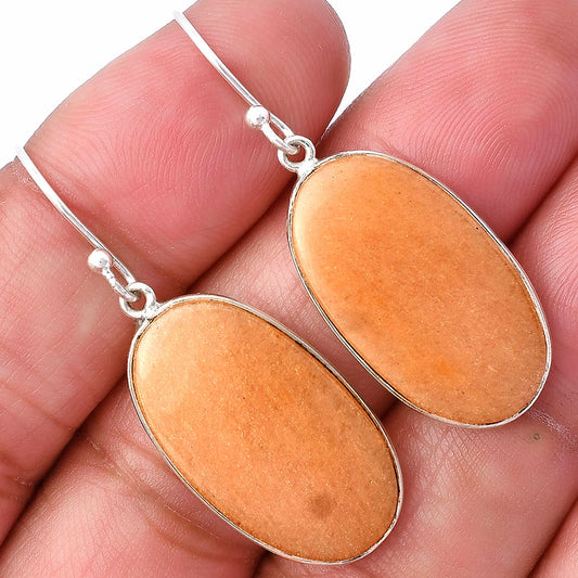 Natural Orange Aventurine Earrings E-1001 SDE78547