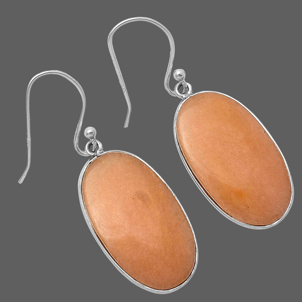 Natural Orange Aventurine Earrings E-1001 SDE78547