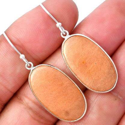 Natural Orange Aventurine Earrings E-1001 SDE78548
