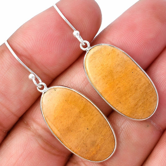 Natural Orange Aventurine Earrings E-1001 SDE78549