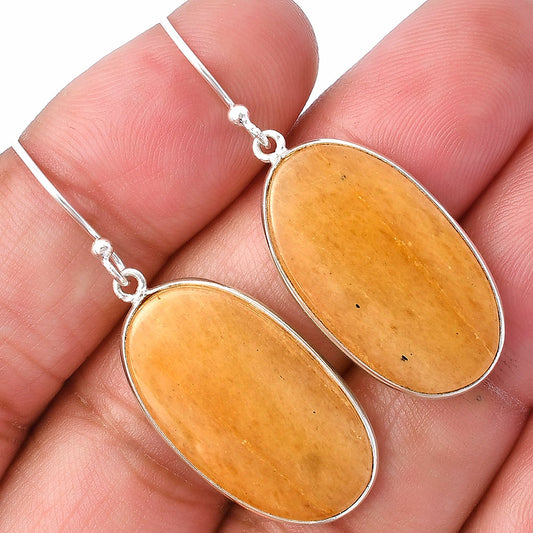 Natural Honey Aragonite Earrings E-1001 SDE78551