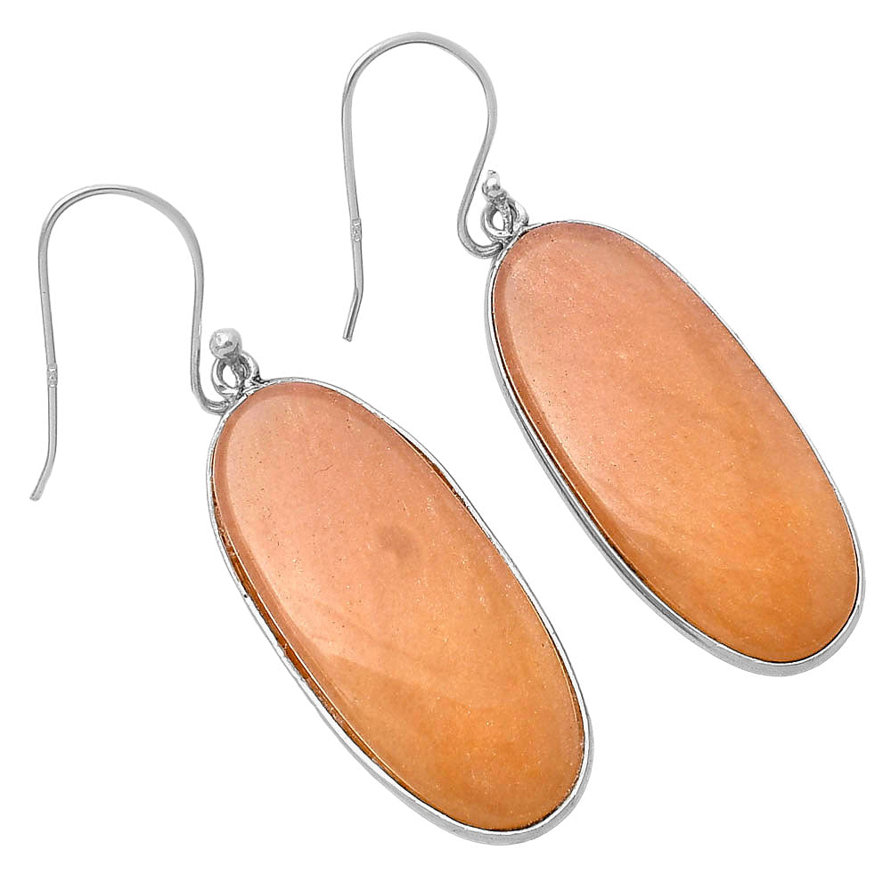 Natural Orange Aventurine Earrings E-1001 SDE78553