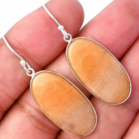 Natural Orange Aventurine Earrings E-1001 SDE78560