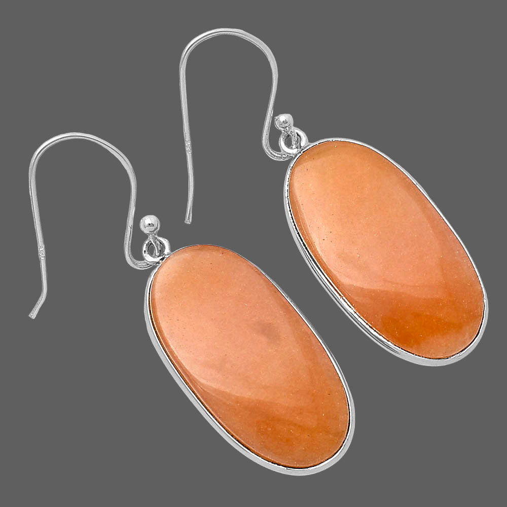 Natural Orange Aventurine Earrings E-1001 SDE78568