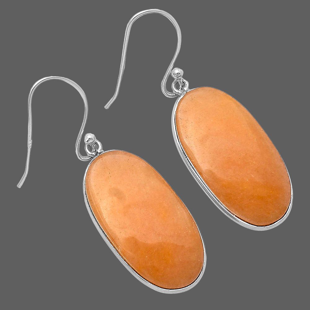 Natural Orange Aventurine Earrings E-1001 SDE78570