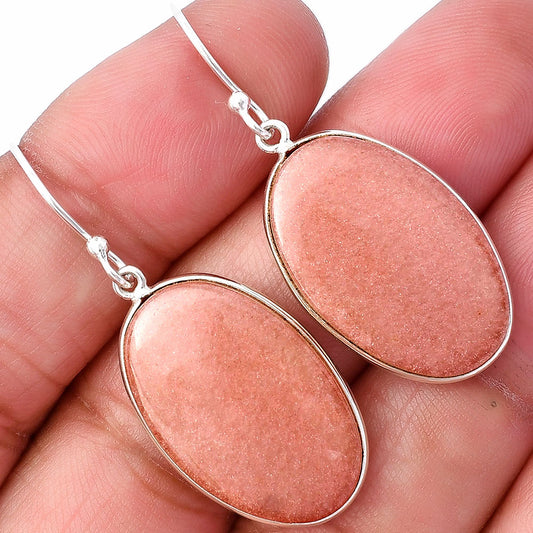 Natural Pink Aventurine Earrings E-1001 SDE78577