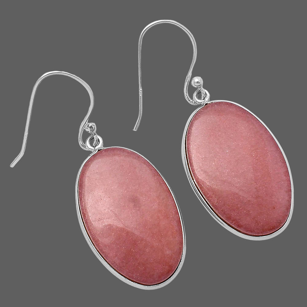 Natural Pink Aventurine Earrings E-1001 SDE78577