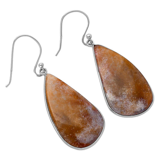 Natural Oregon Red Moss Agate Earrings E-1001 SDE78611