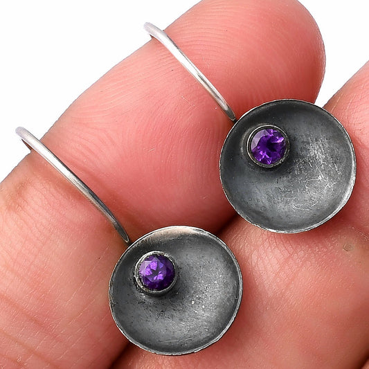 Natural Amethyst - Brazil Earrings E-1241 SDE79059