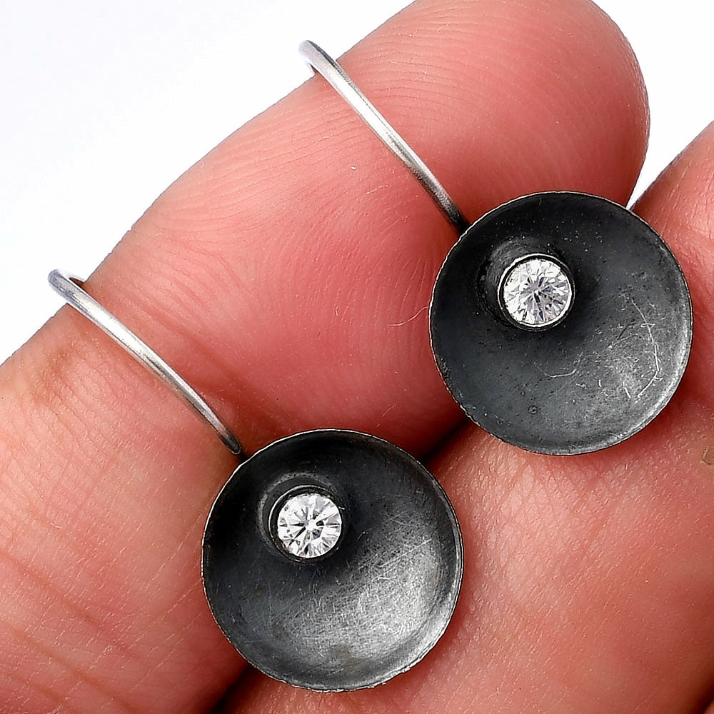 White Zircon Earrings E-1241 SDE79061