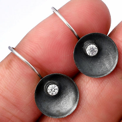 White Zircon Earrings E-1241 SDE79061