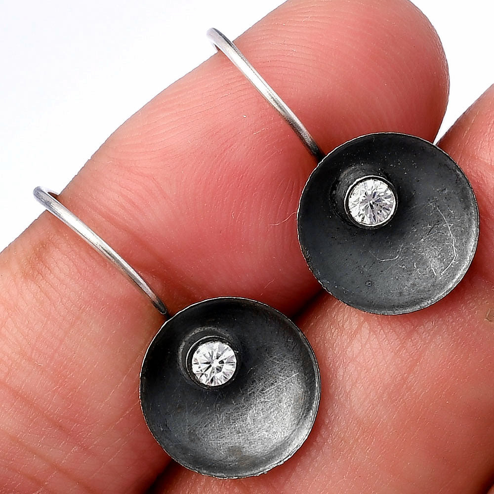 White Zircon Earrings E-1241 SDE79063