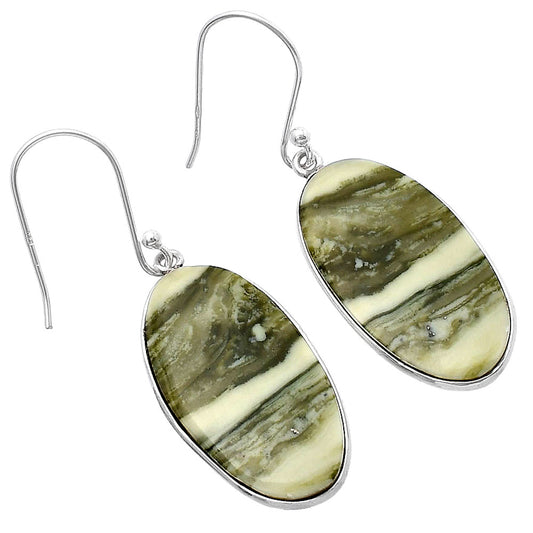 Natural Serpentine Earrings E-1001 SDE79301