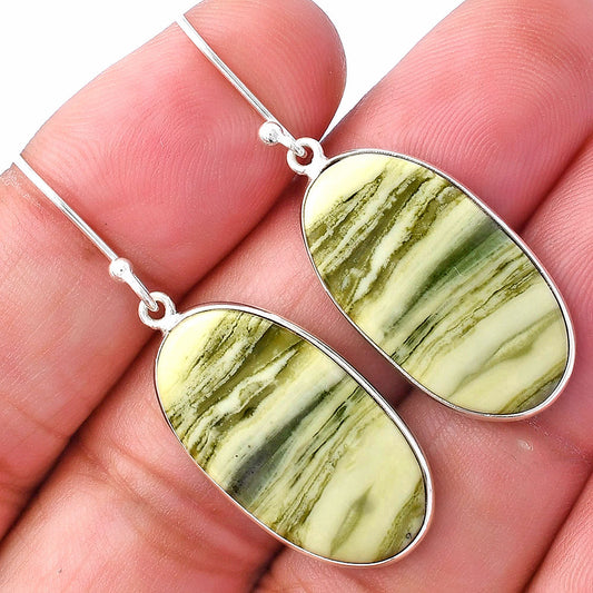 Natural Serpentine Earrings E-1001 SDE79304