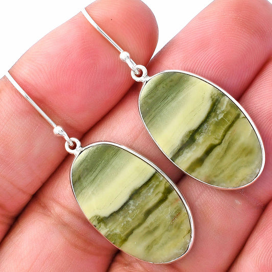 Natural Serpentine Earrings E-1001 SDE79308