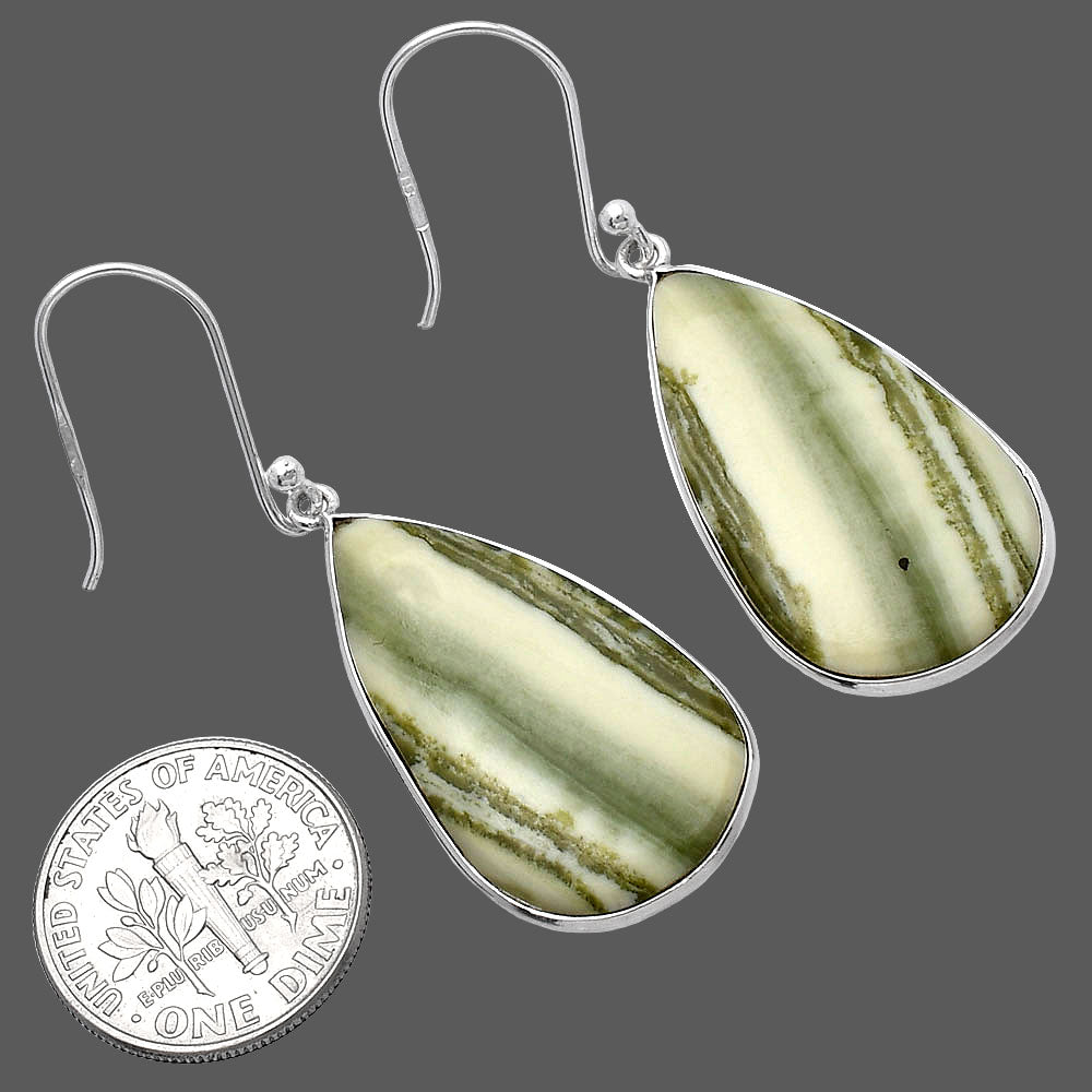 Natural Serpentine Earrings E-1001 SDE79317