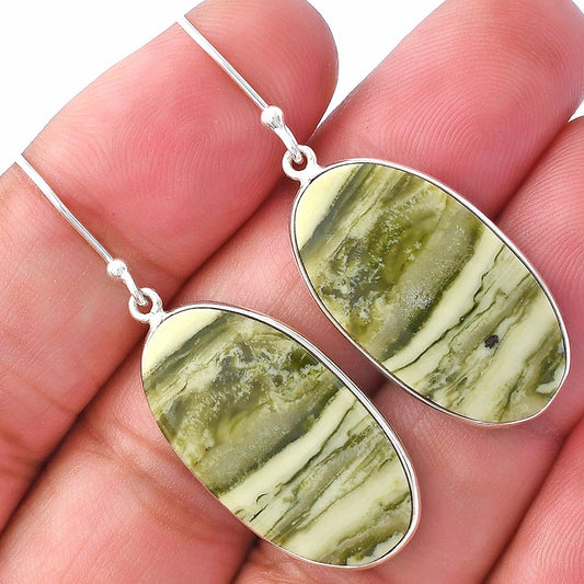 Natural Serpentine Earrings E-1001 SDE79323