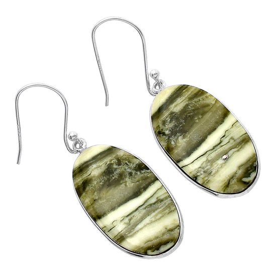 Natural Serpentine Earrings E-1001 SDE79323