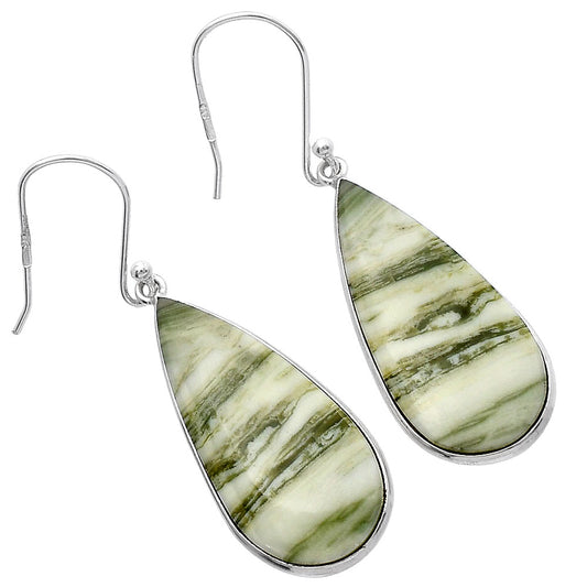 Natural Serpentine Earrings E-1001 SDE79337