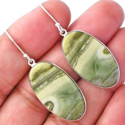 Natural Serpentine Earrings E-1001 SDE79340