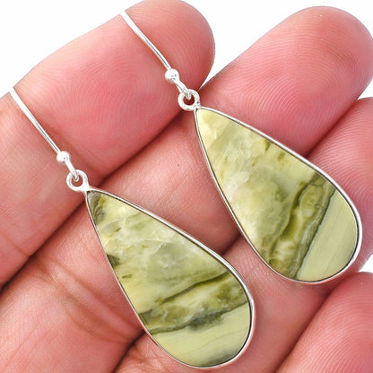Natural Serpentine Earrings E-1001 SDE79351