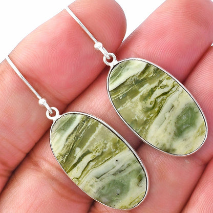 Natural Serpentine Earrings E-1001 SDE79352