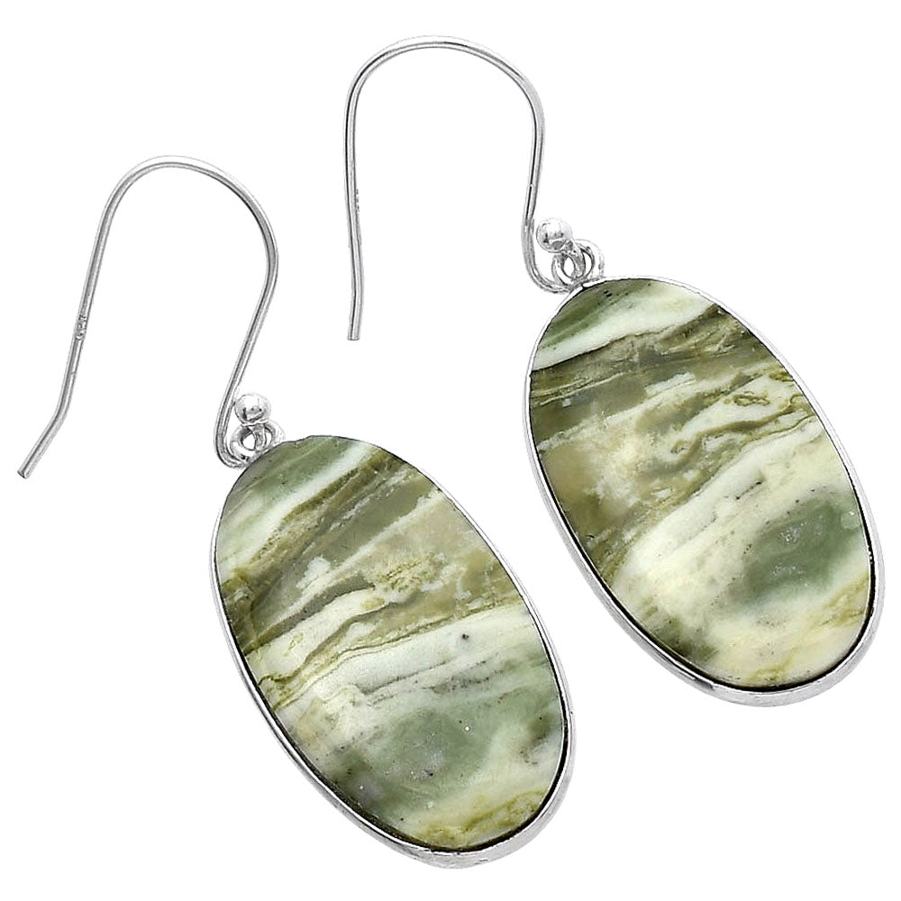 Natural Serpentine Earrings E-1001 SDE79352
