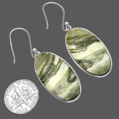 Natural Serpentine Earrings E-1001 SDE79354