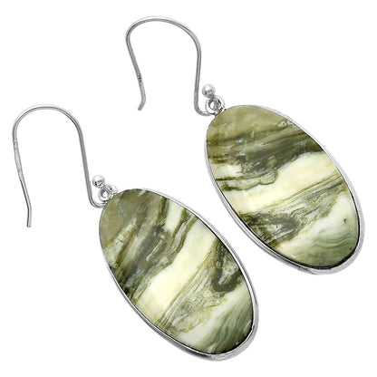 Natural Serpentine Earrings E-1001 SDE79354