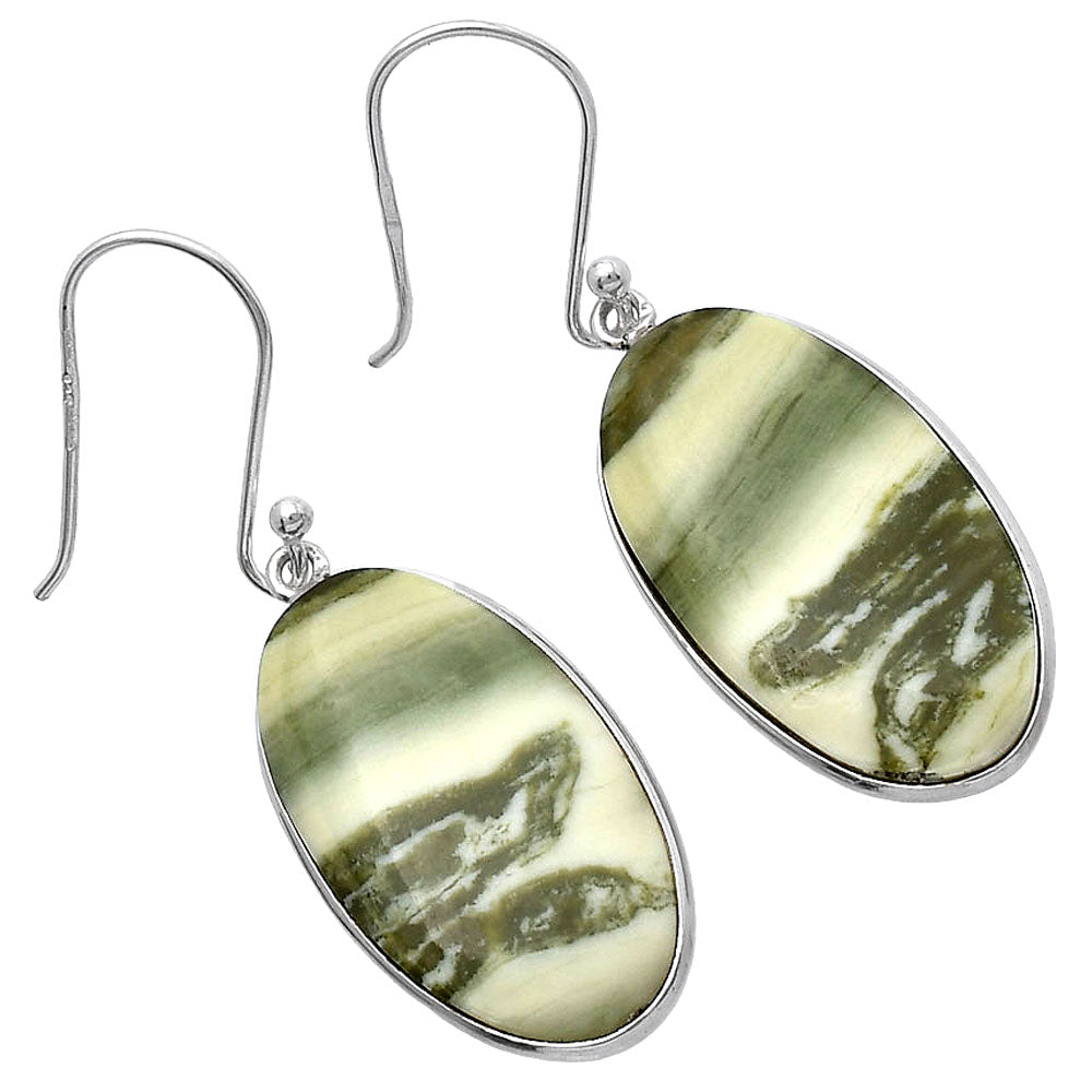 Natural Serpentine Earrings E-1001 SDE79356