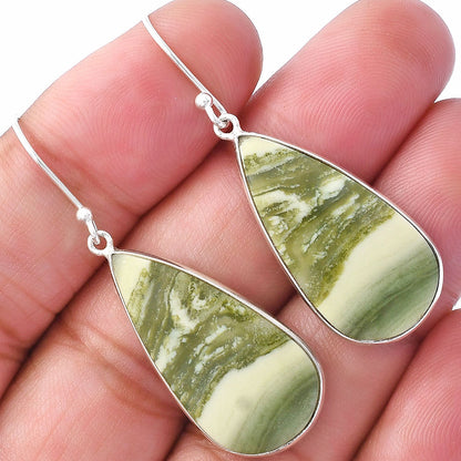 Natural Serpentine Earrings E-1001 SDE79360
