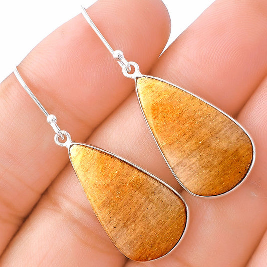 Natural Honey Aragonite Earrings E-1001 SDE79555