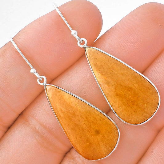 Natural Honey Aragonite Earrings E-1001 SDE79560