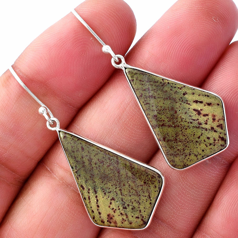 Natural Australian Imperial Jasper Earrings E-1001 SDE79776