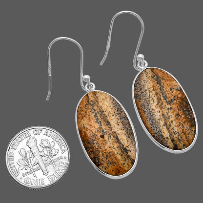 Natural Picture Jasper Earrings E-1001 SDE79886