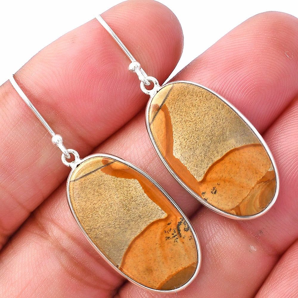 Natural Picture Jasper Earrings E-1001 SDE79895