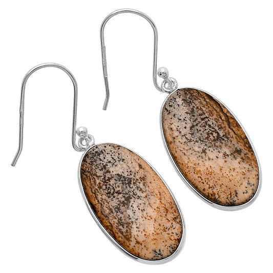 Natural Picture Jasper Earrings E-1001 SDE79915