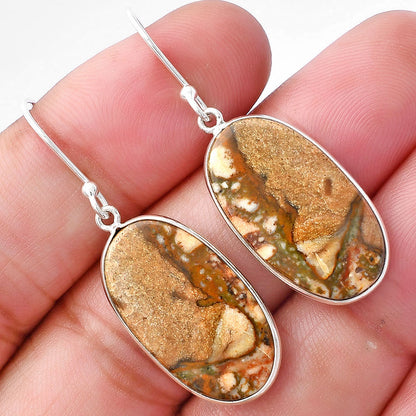 Natural Picture Jasper Earrings E-1001 SDE79918