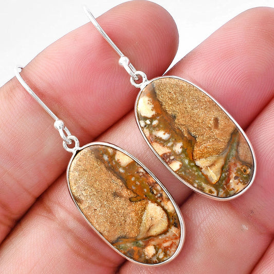 Natural Picture Jasper Earrings E-1001 SDE79918