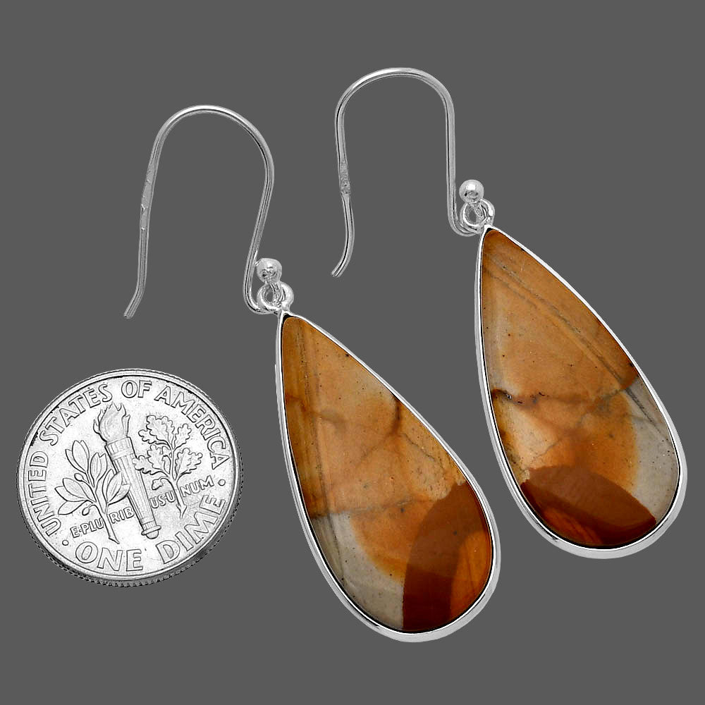 Natural Picture Jasper Earrings E-1001 SDE79980
