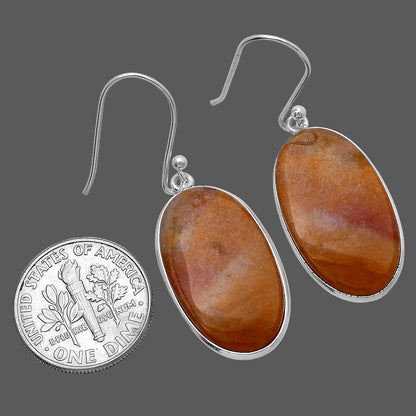 Natural Red Moss Agate Earrings E-1001 SDE79985