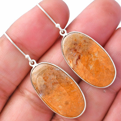 Natural Red Moss Agate Earrings E-1001 SDE79999