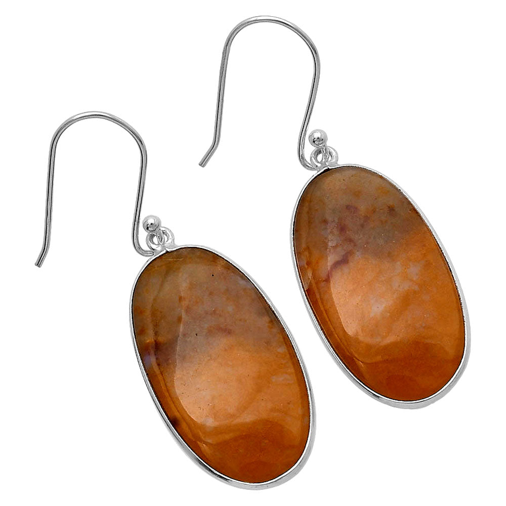 Natural Red Moss Agate Earrings E-1001 SDE79999