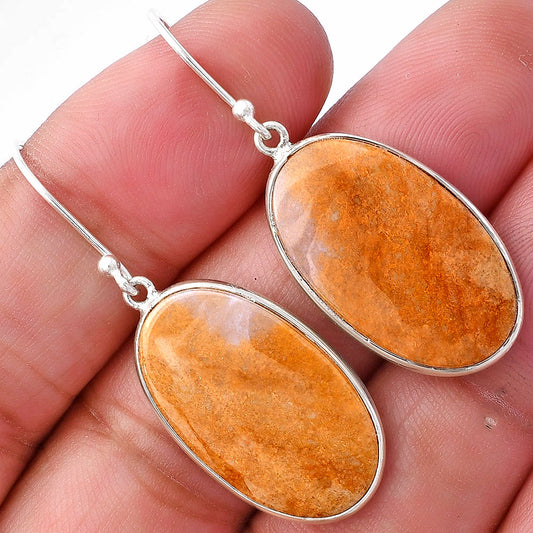 Natural Honey Aragonite Earrings E-1001 SDE80008