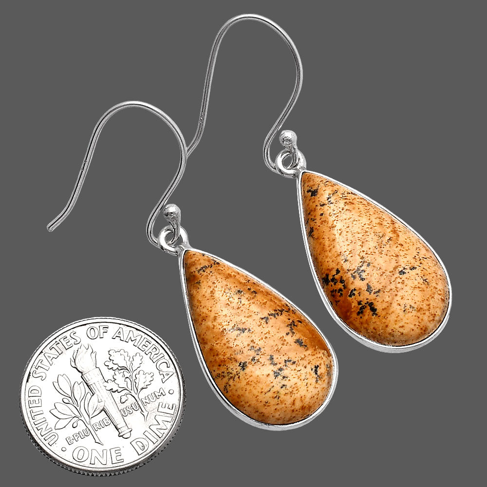 Natural Picture Jasper Earrings E-1001 SDE80069