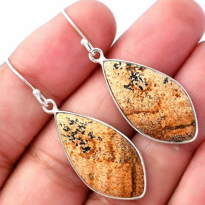 Natural Picture Jasper Earrings E-1001 SDE80076